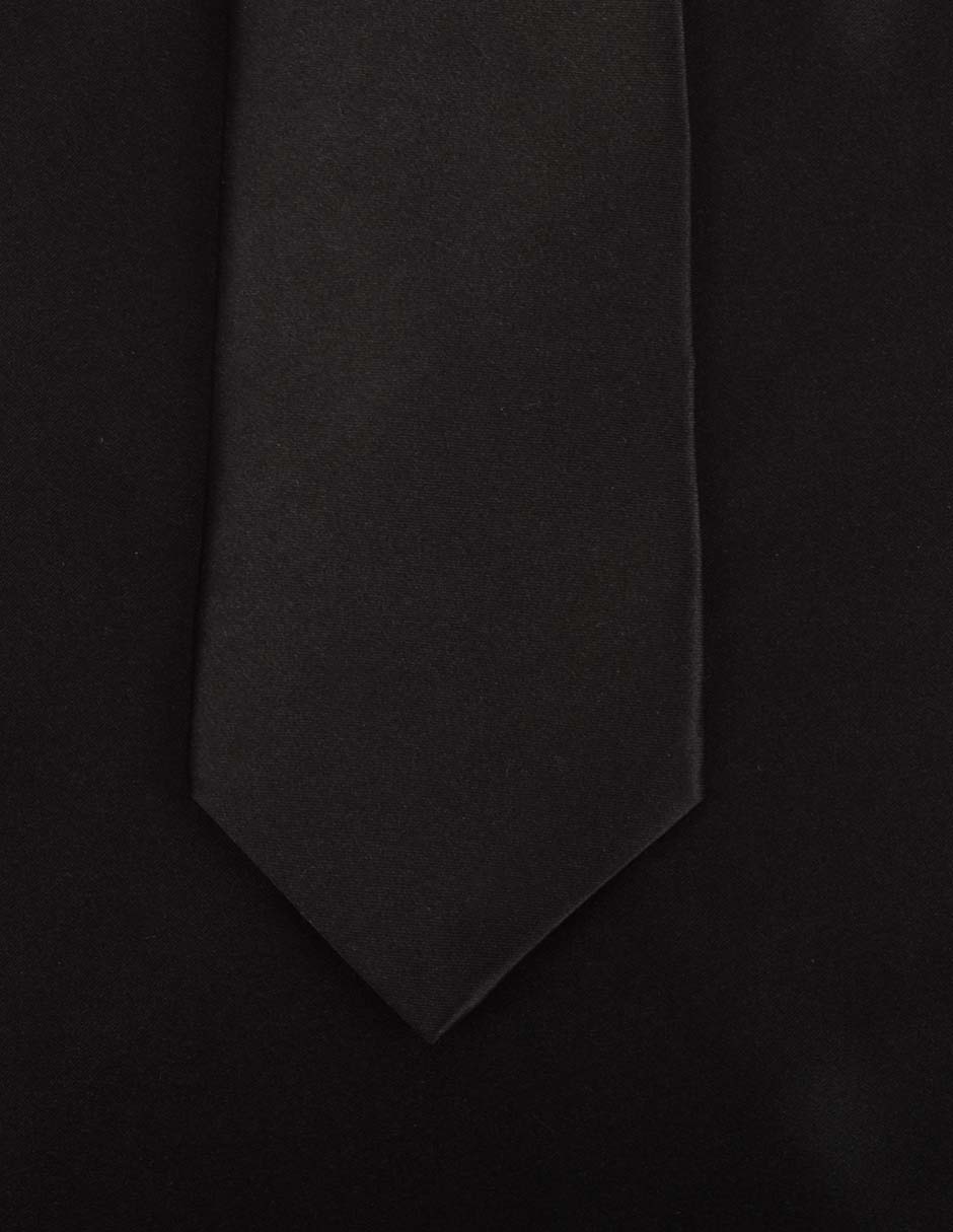 Set de corbata y pañuelo regular estampado liso para hombre 2