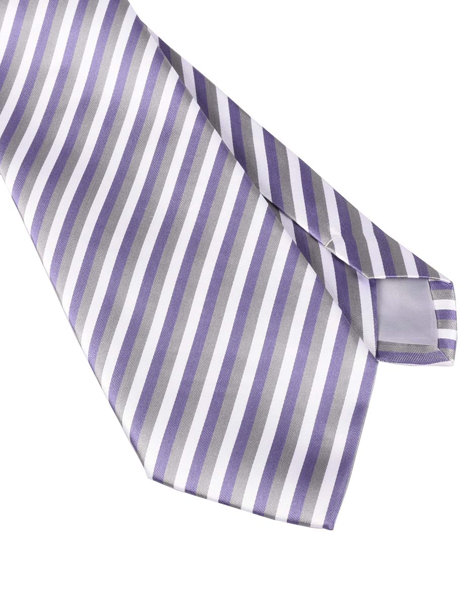 Corbata regular Estampado a rayas para hombre 3