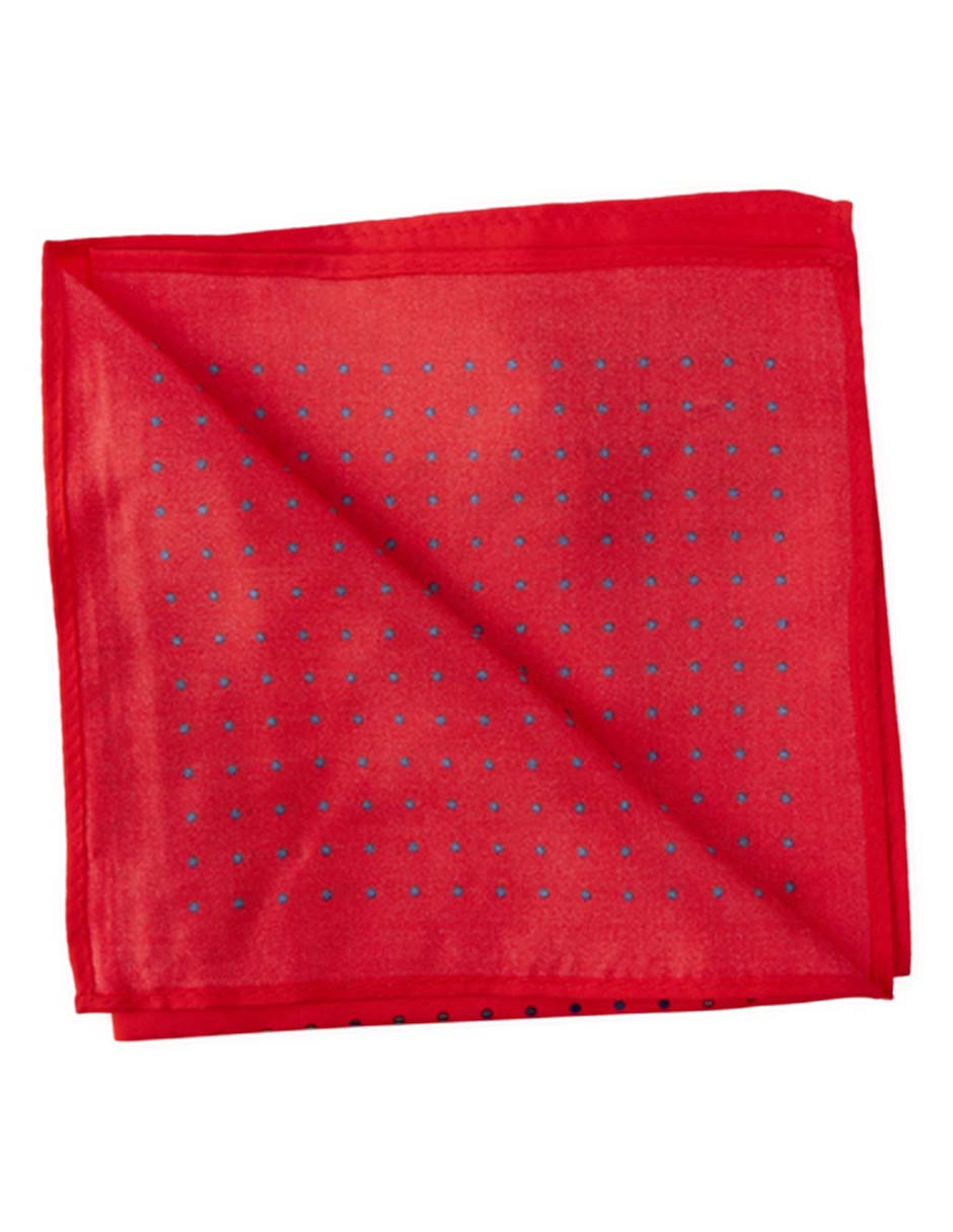 PAÑUELO JBE LUNARES IND SEDA, ROJO