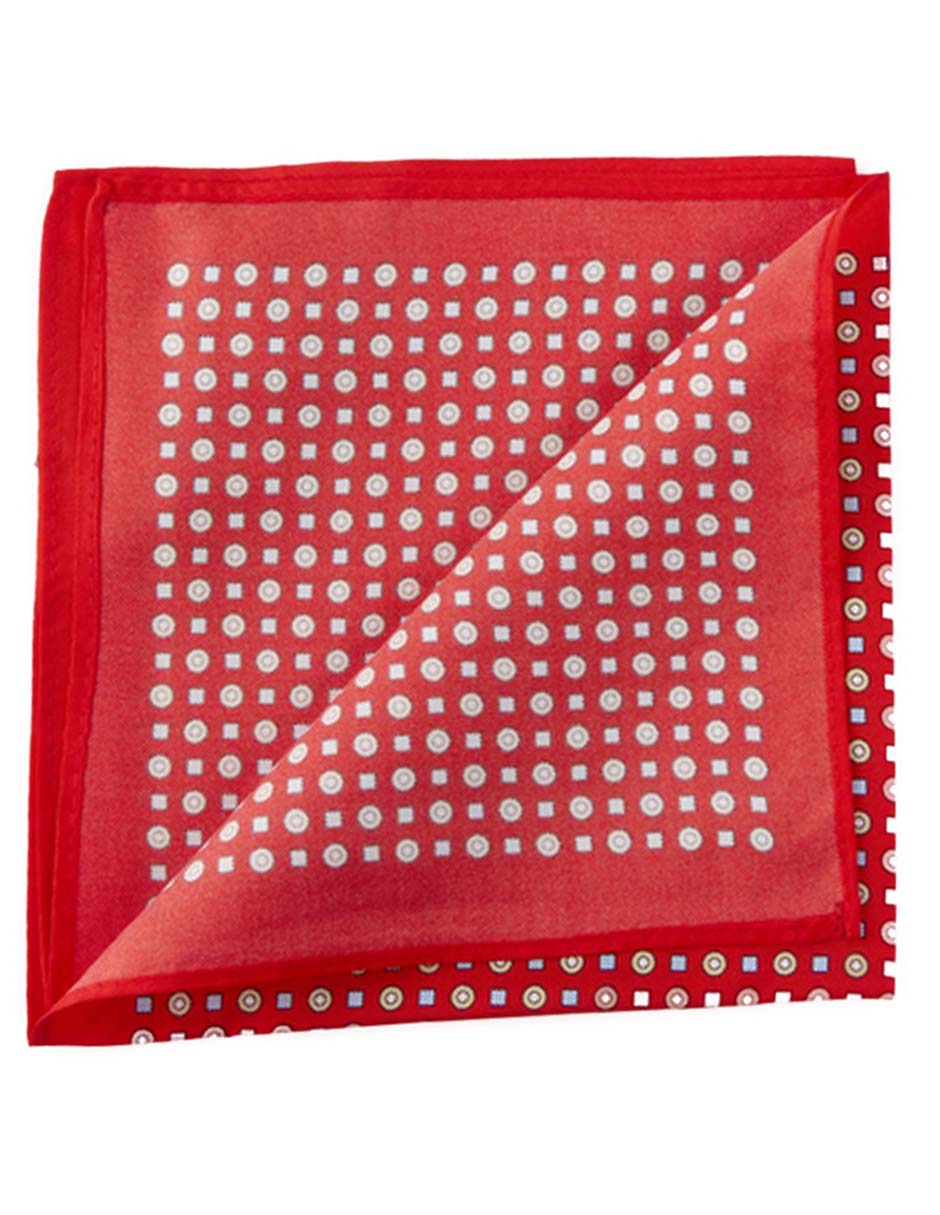 PAÑUELO JBE GEOMÉTRICOS IND, ROJO
