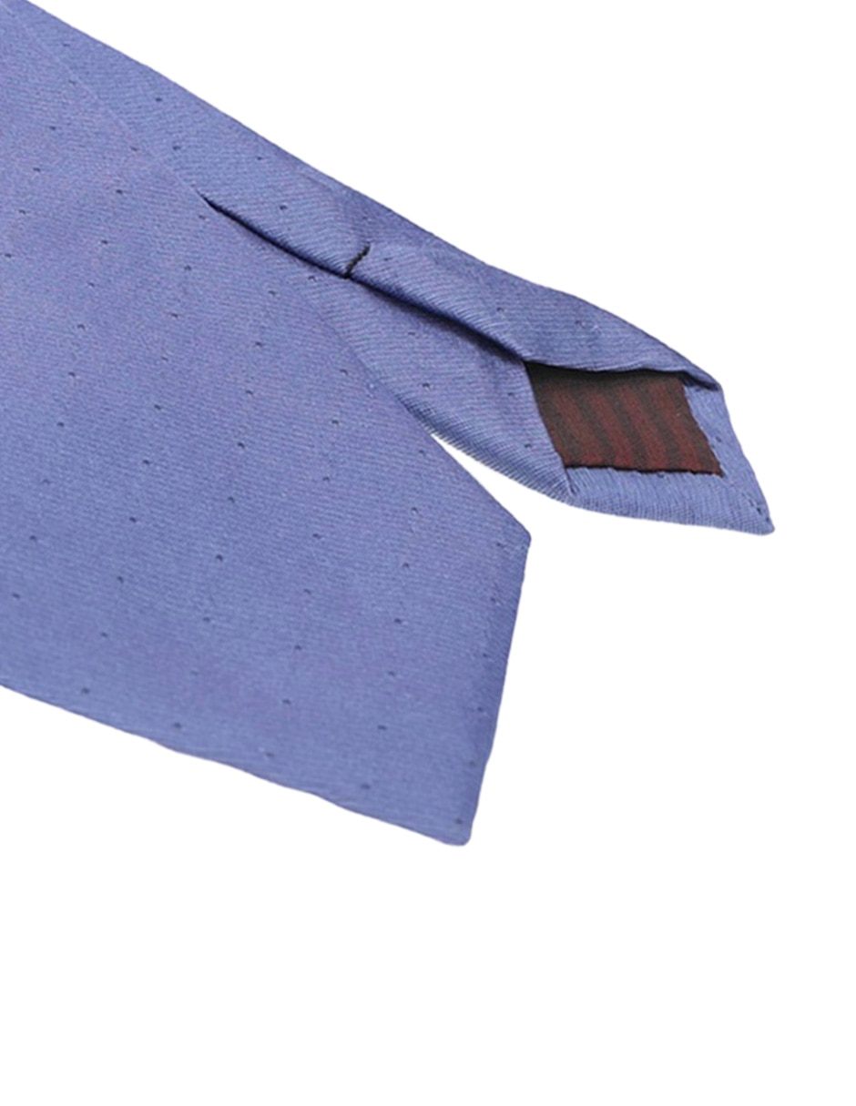 Corbata regular de seda estampado lunares para hombre 3