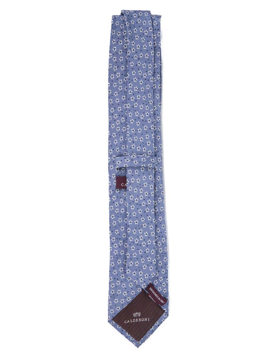 Corbata regular de seda estampado floral para hombre 2