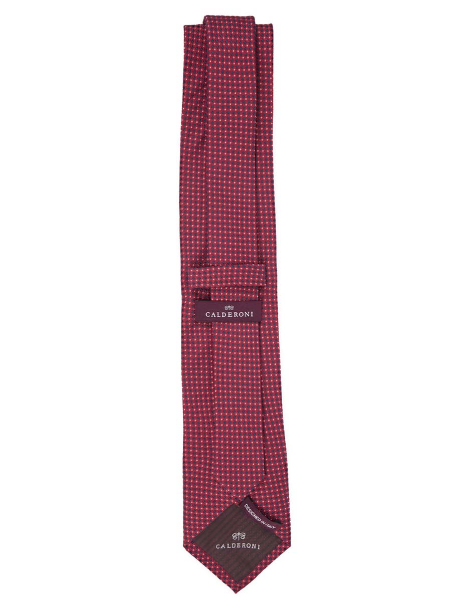 Corbata regular de seda estampado lunares para hombre 2