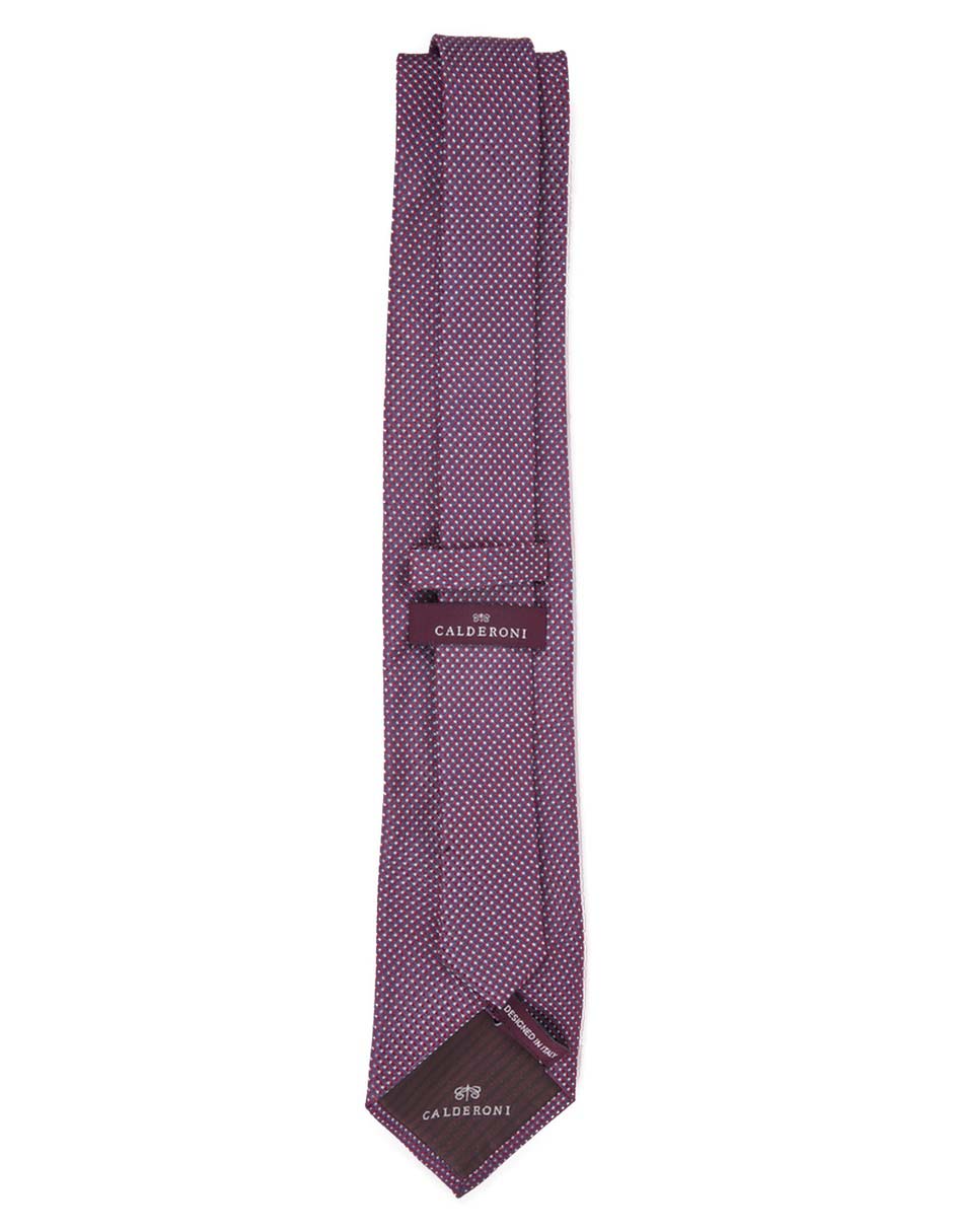 Corbata regular de seda estampado lunares para hombre 2
