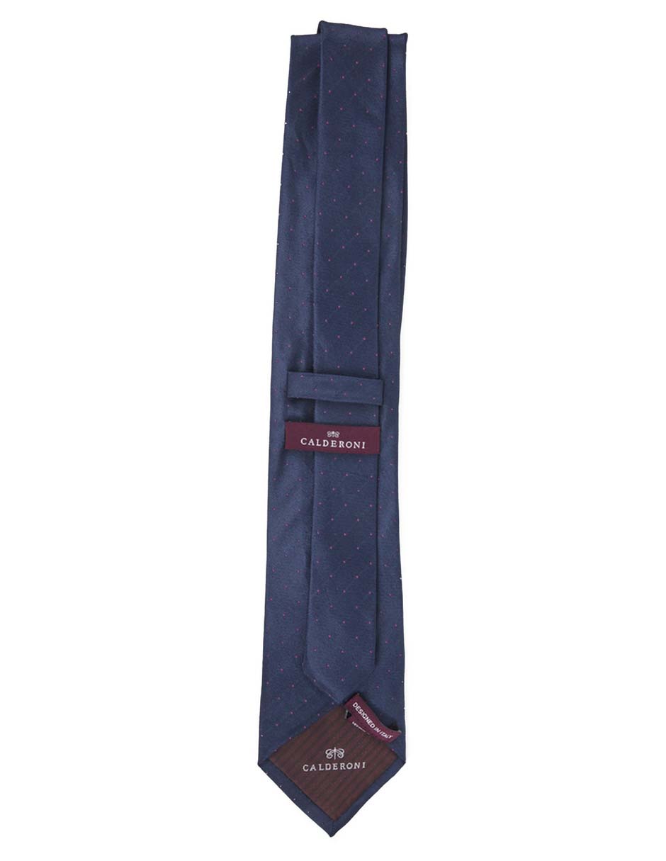 Corbata regular de seda estampado lunares para hombre 2