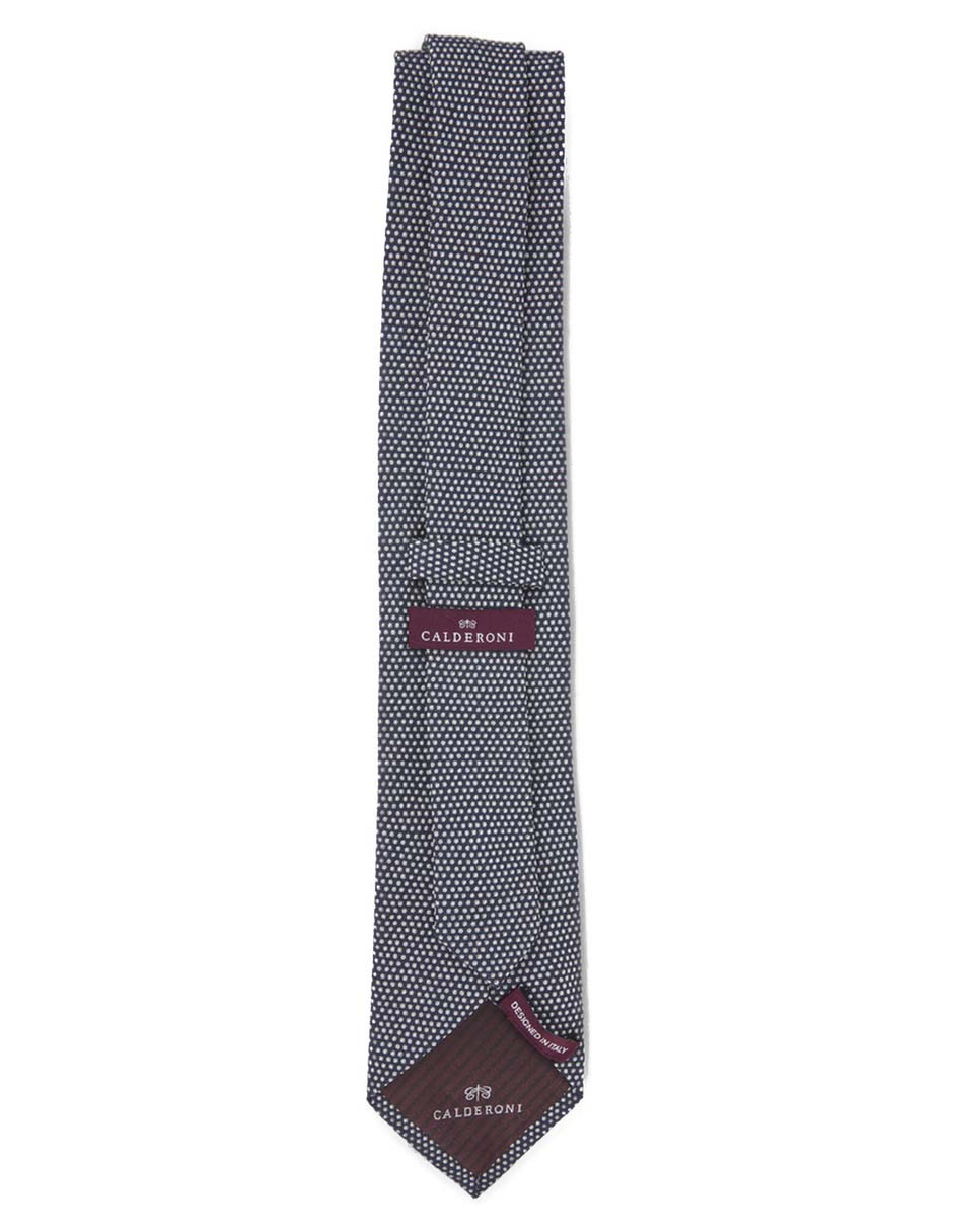 Corbata regular de seda estampado lunares para hombre 2