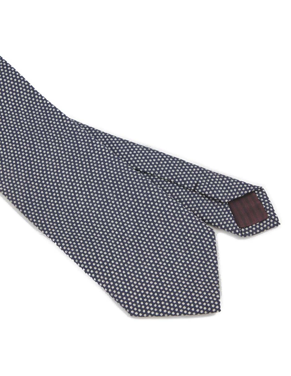 Corbata regular de seda estampado lunares para hombre 3