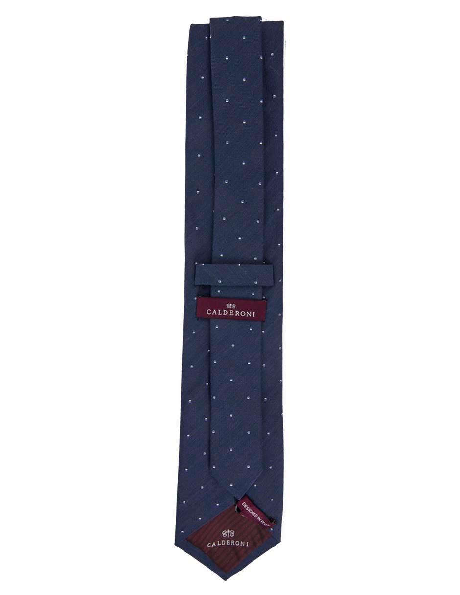 Corbata regular de seda estampado lunares para hombre 2