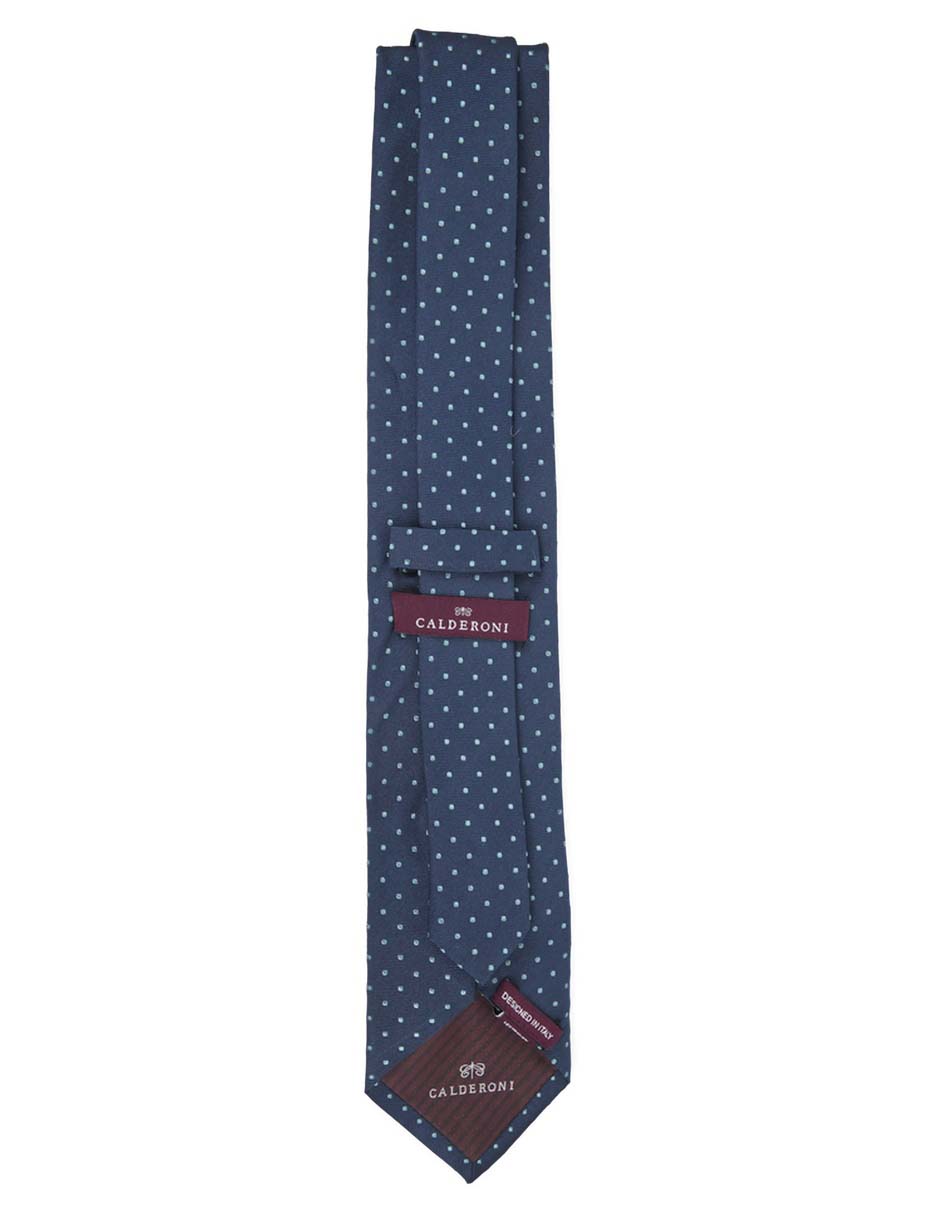 Corbata regular de seda estampado lunares para hombre 2