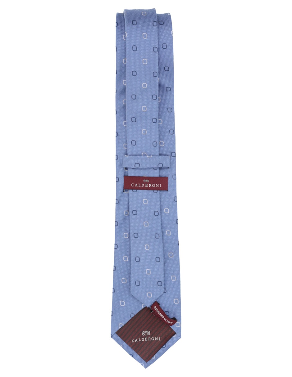 Corbata regular de seda estampado a cuadros para hombre 2