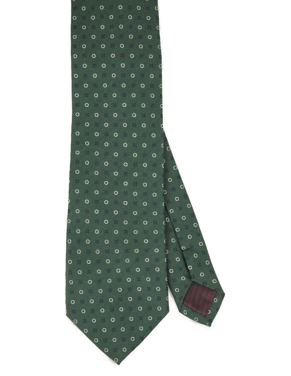 Corbata regular de seda estampado lunares para hombre Corbata regular de seda estampado lunares para hombre