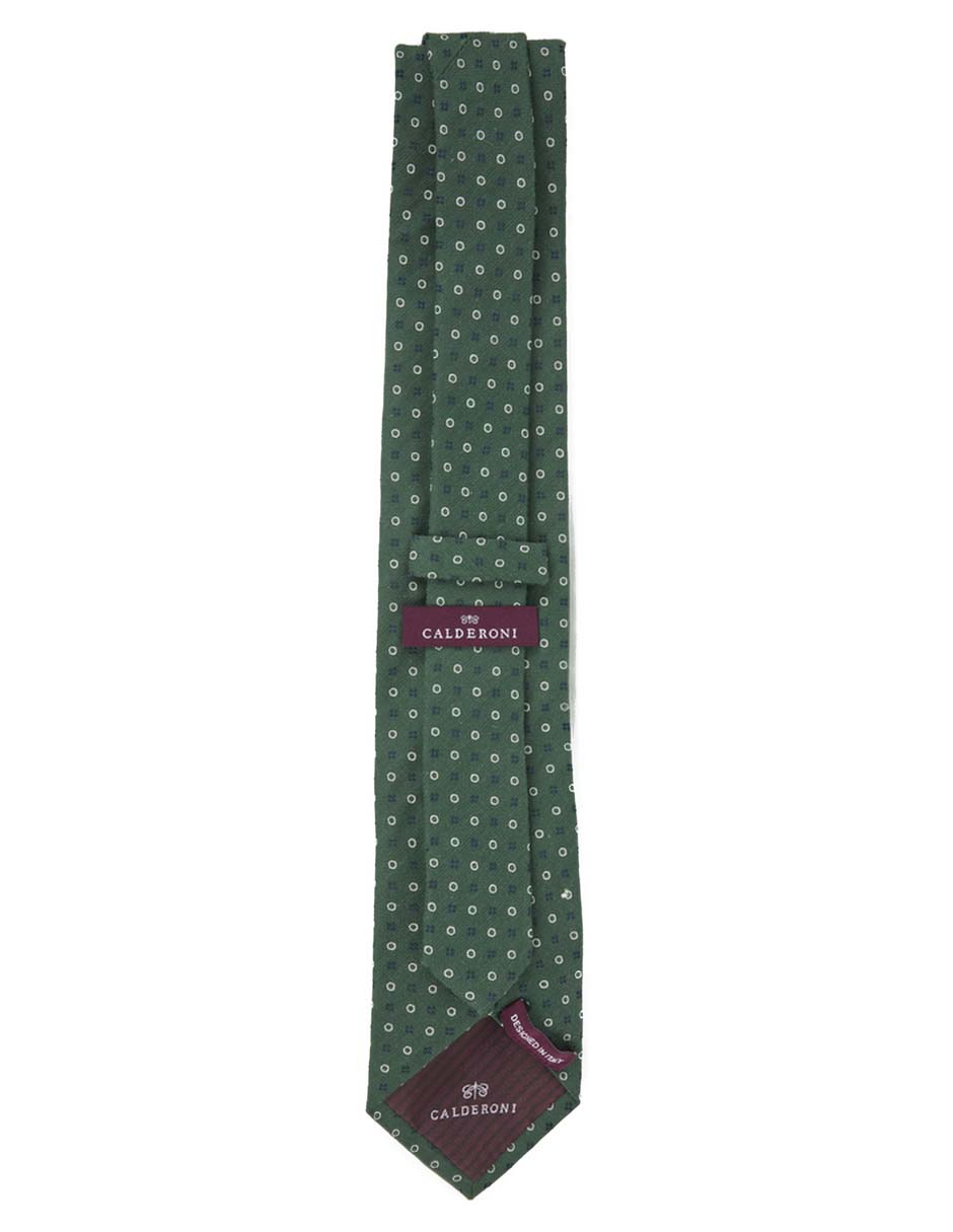 Corbata regular de seda estampado lunares para hombre 2