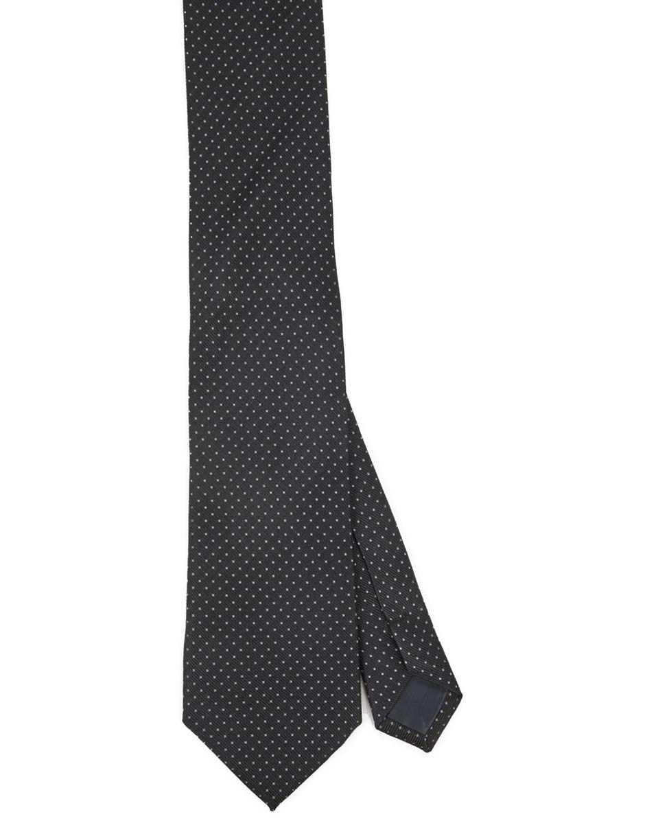 Corbata slim estampado lunares para hombre