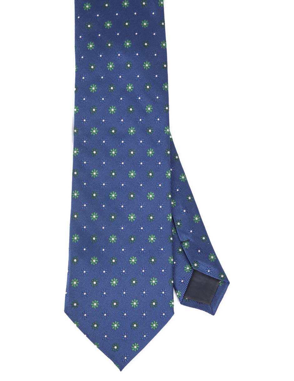 Corbata slim estampado floral para hombre