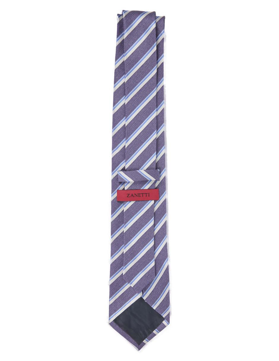Corbata slim estampado a rayas para hombre 2