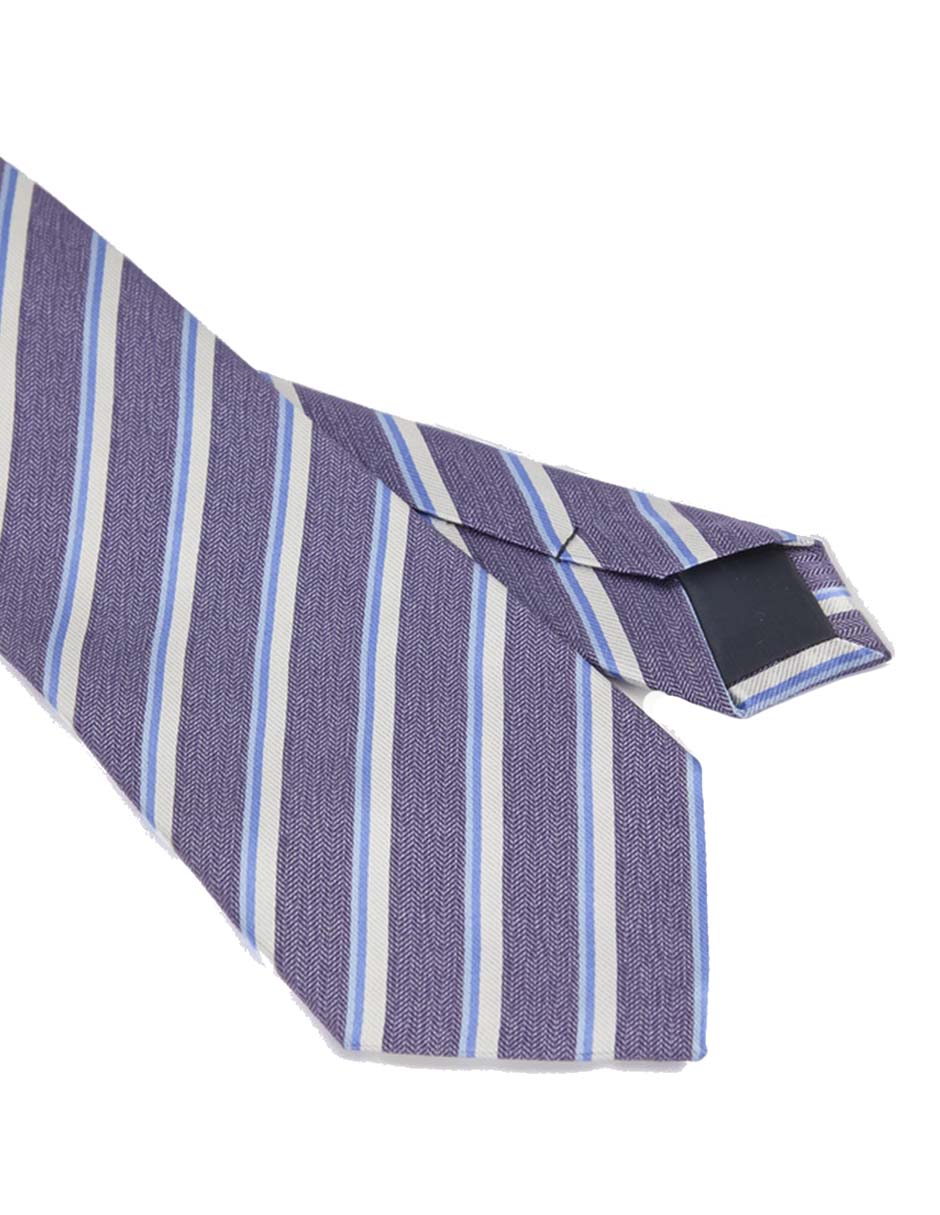Corbata slim estampado a rayas para hombre 3