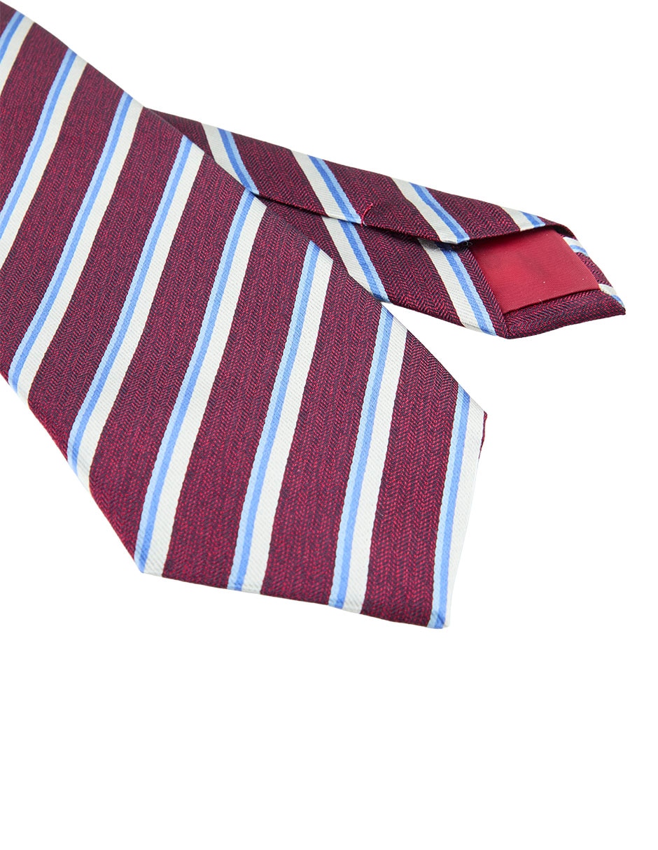 Corbata regular estampado a rayas para hombre 3