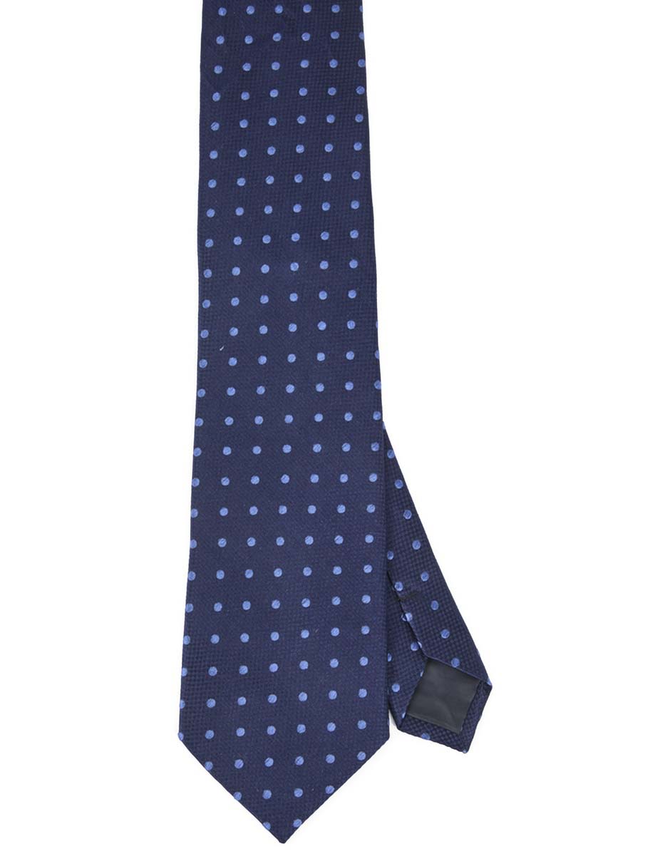 Corbata slim estampado lunares para hombre