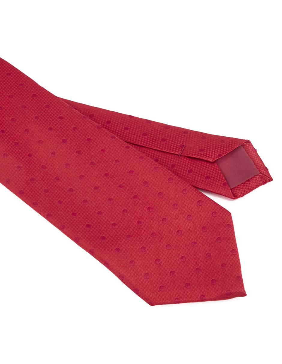 Corbata slim estampado lunares para hombre 3