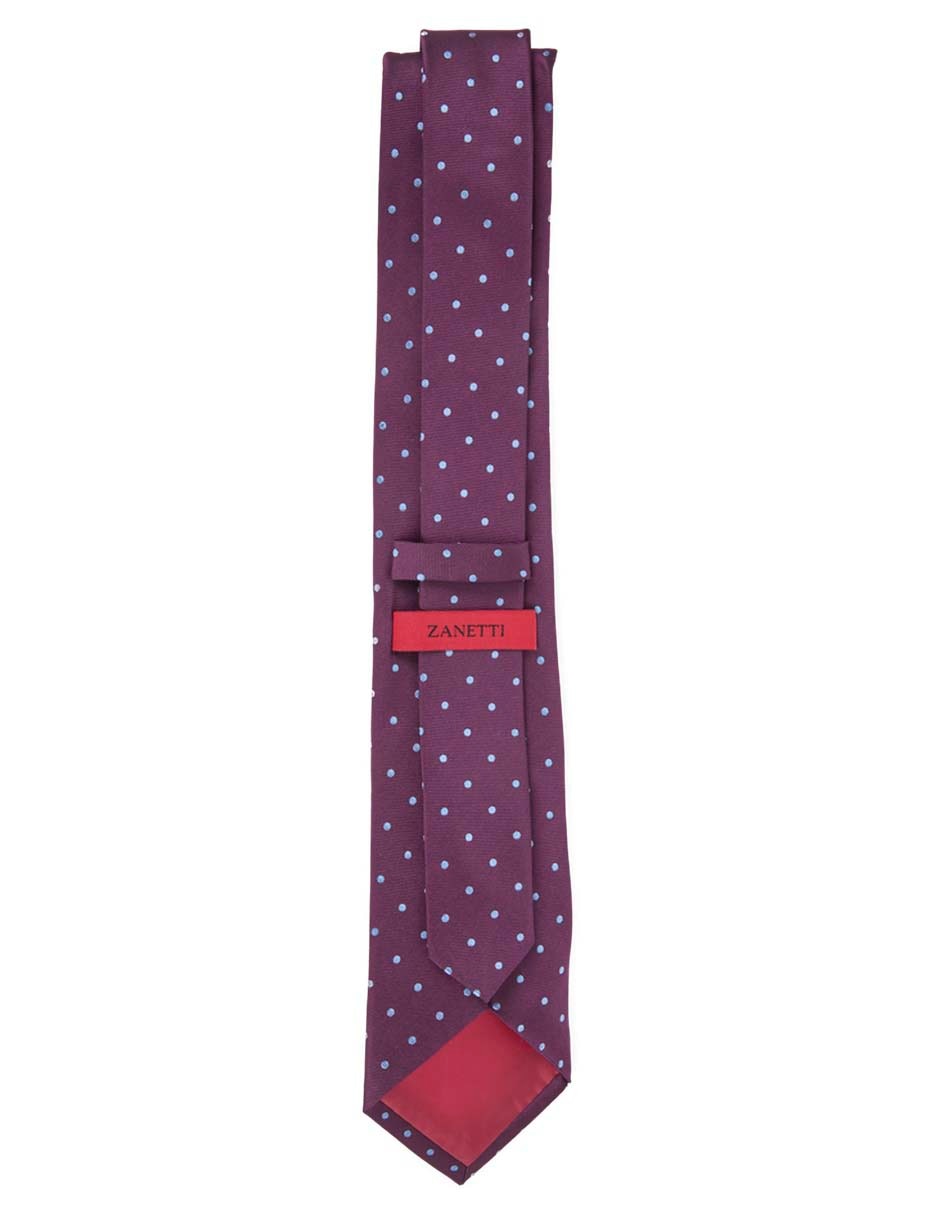 Corbata slim estampado lunares para hombre 2