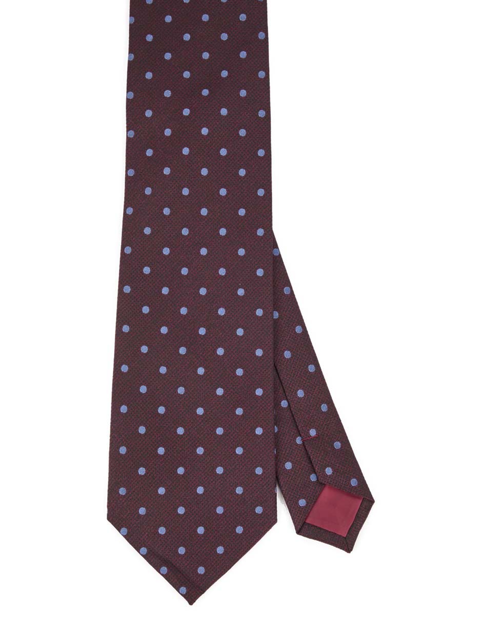 Corbata slim estampado lunares para hombre