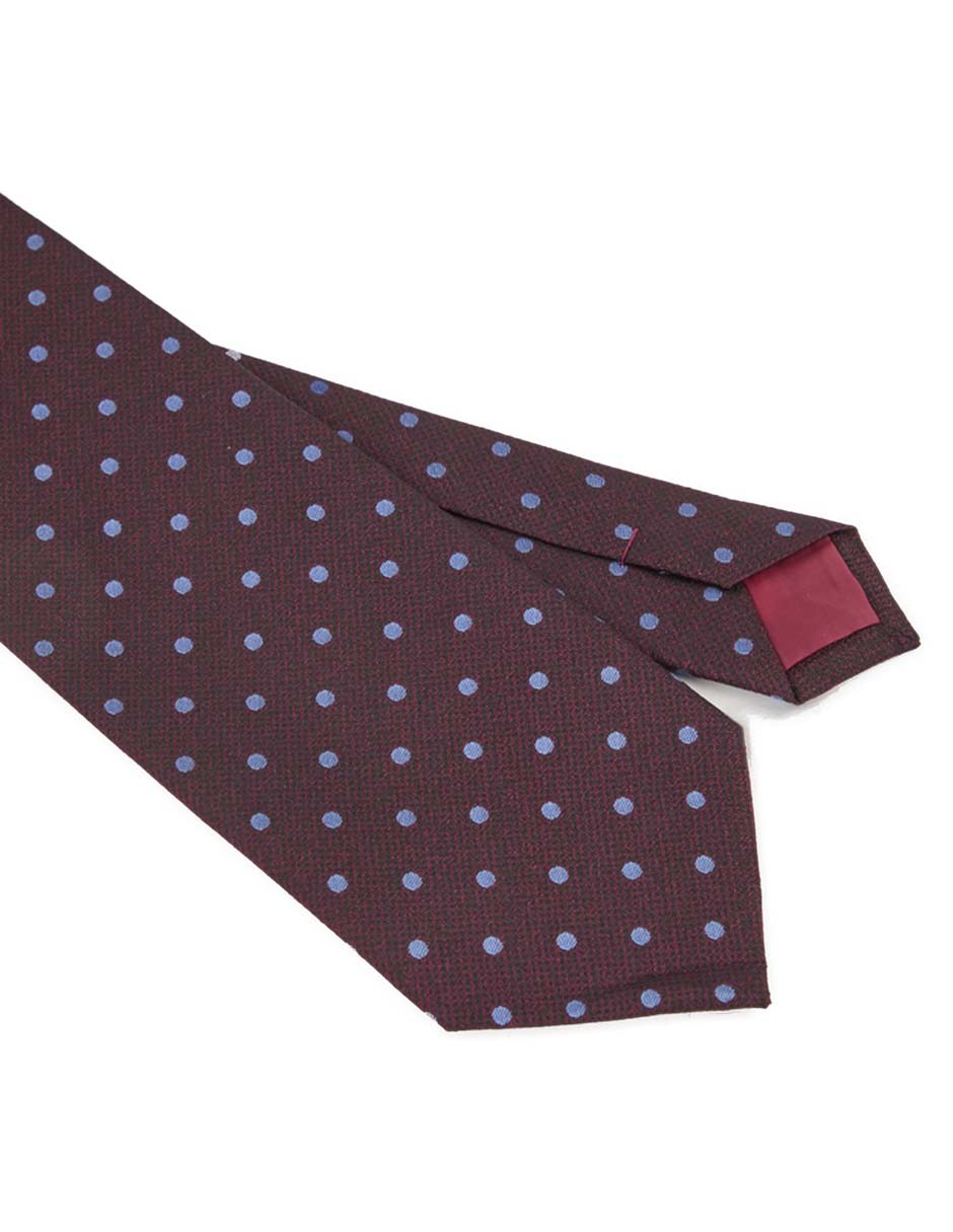 Corbata slim estampado lunares para hombre 3