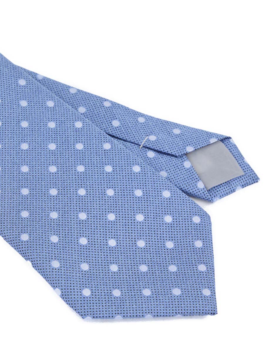 Corbata slim estampado lunares para hombre 3