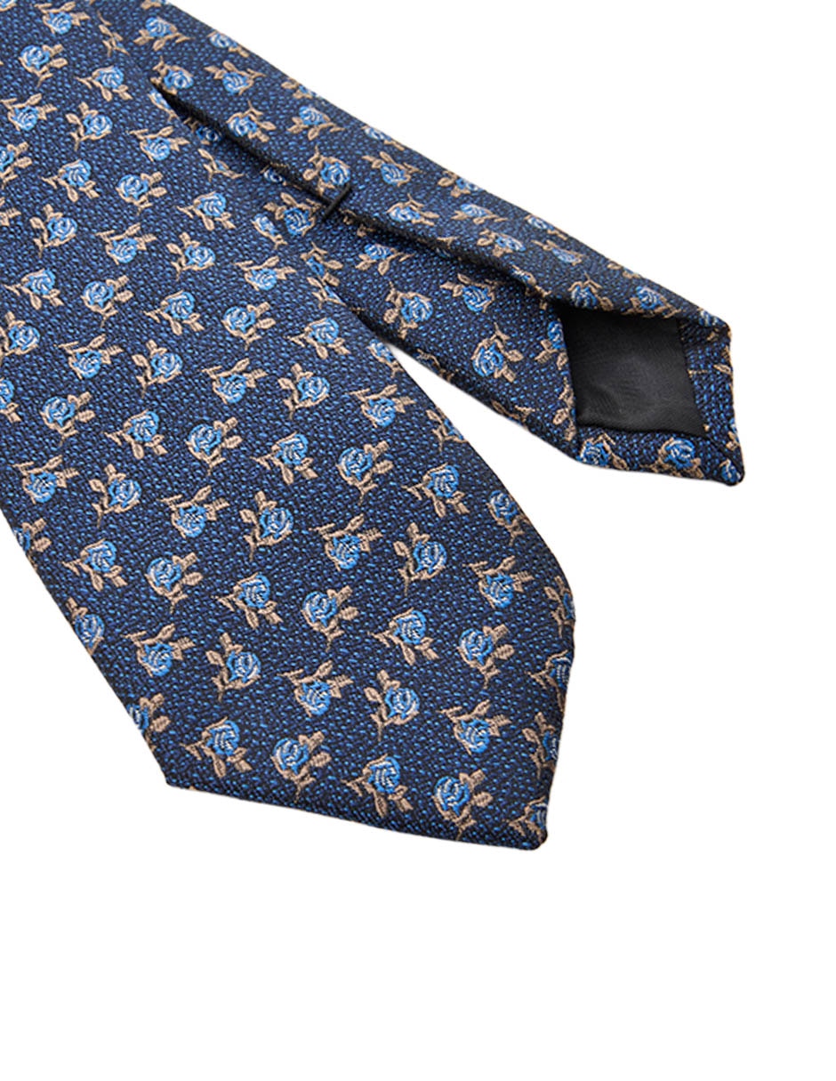 Corbata regular estampado floral para hombre 3
