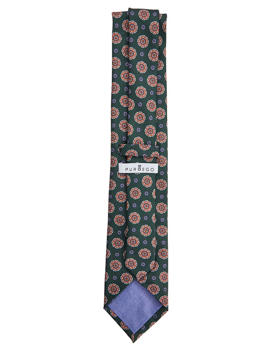 Corbata regular estampado macroprint para hombre 2
