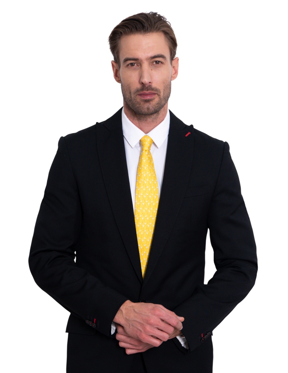 Corbata regular de seda estampada para hombre 3