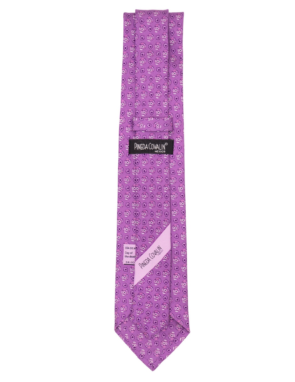 Corbata regular de seda estampada para hombre 4