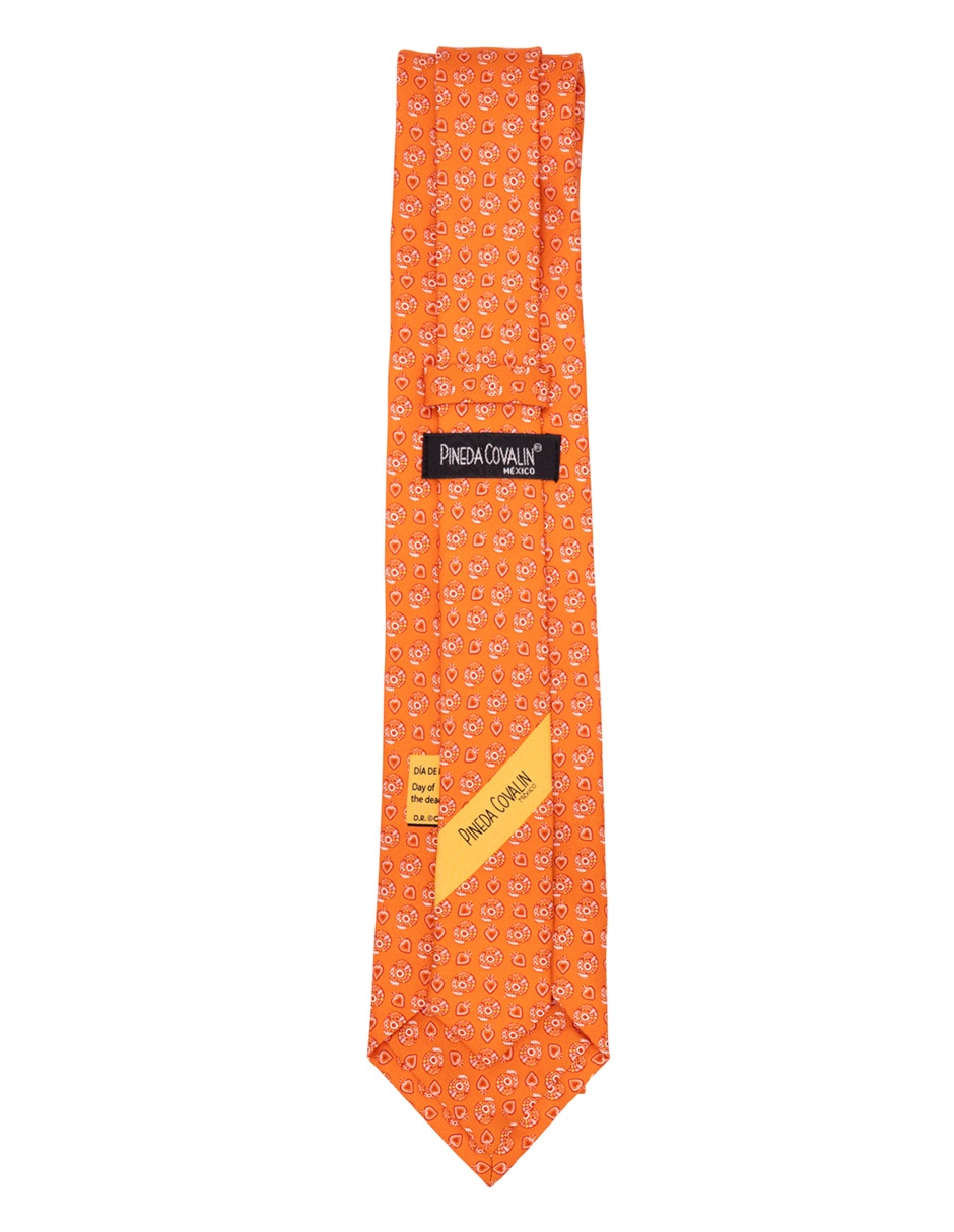 Corbata regular de seda estampada para hombre 4