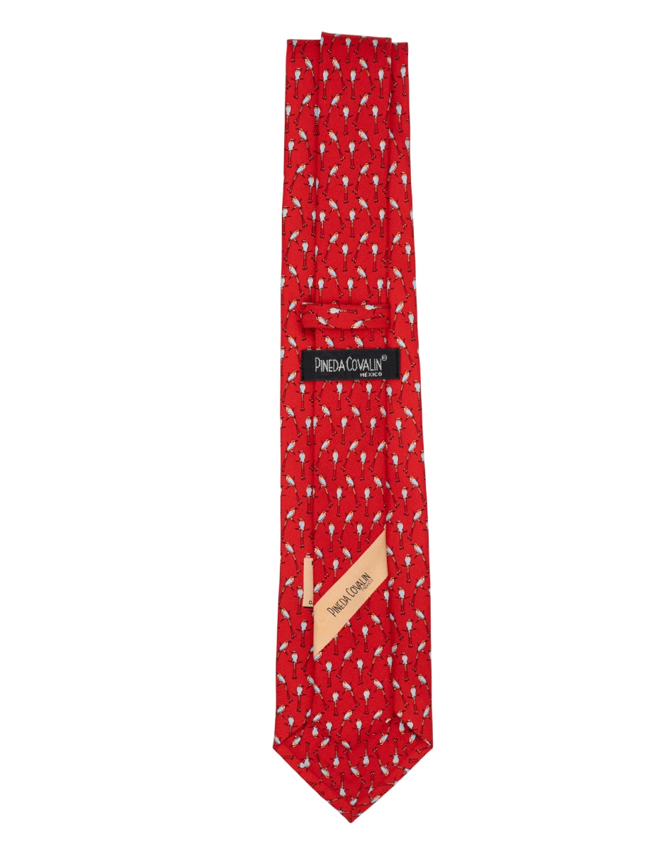 Corbata regular de seda estampada para hombre 3