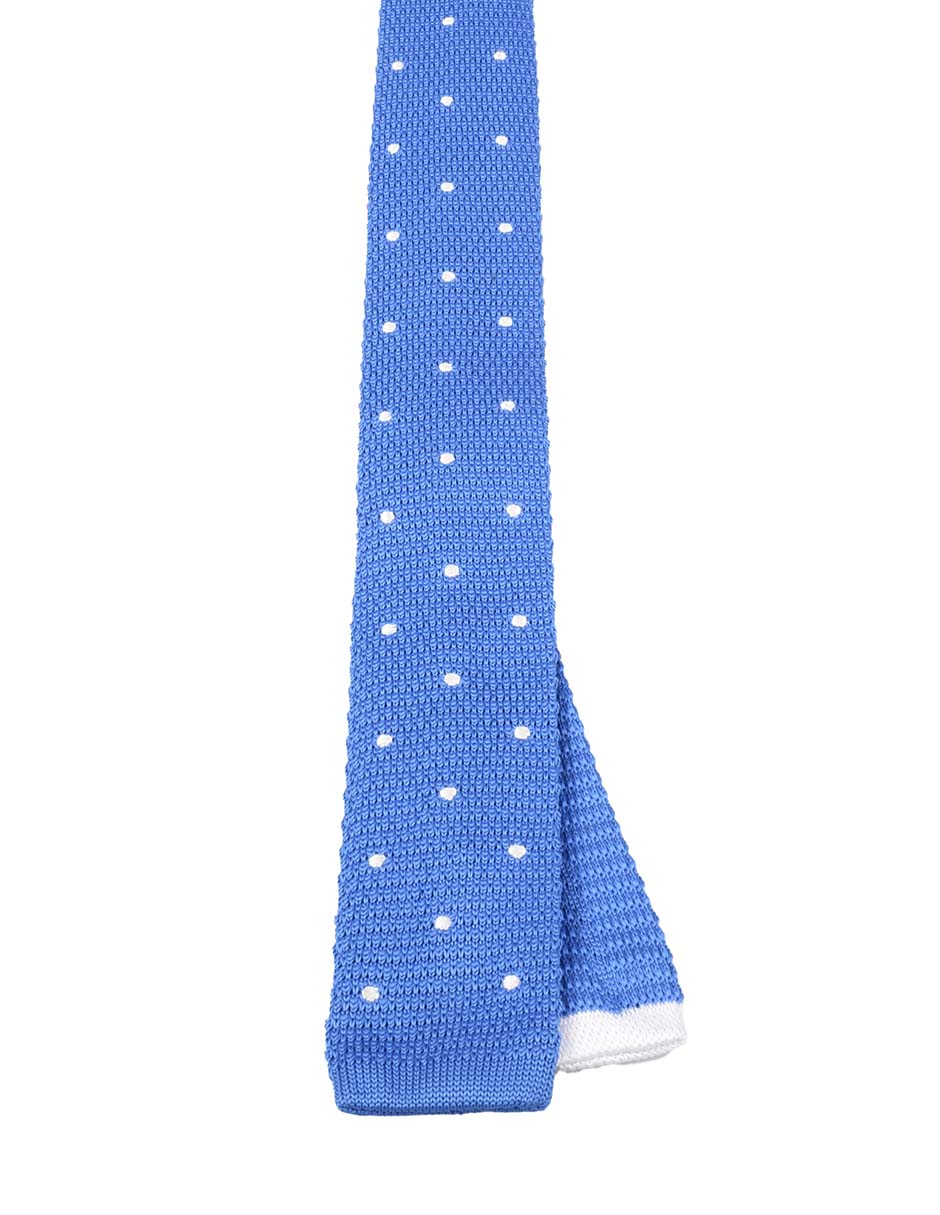 Corbata regular estampado lunares para hombre