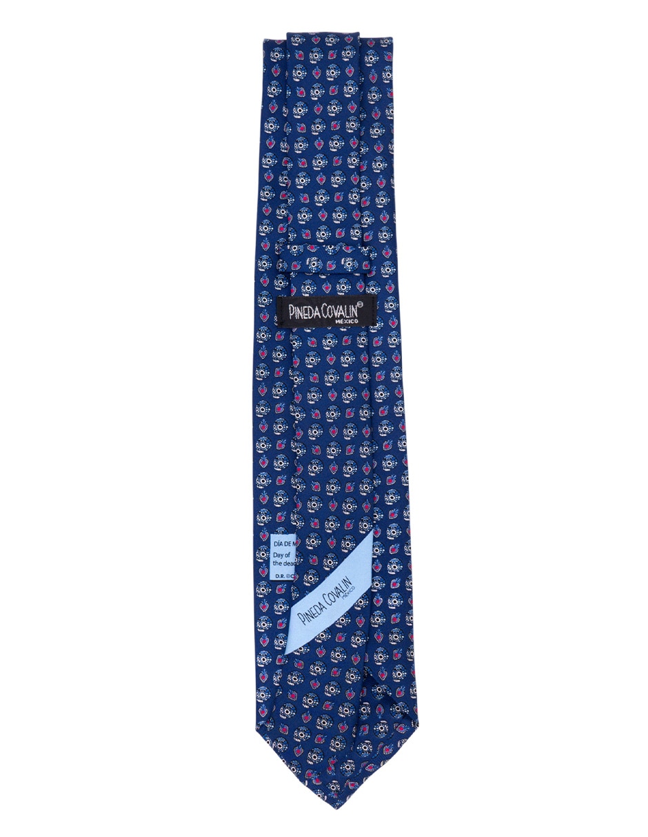 Corbata regular de seda estampada para hombre 2