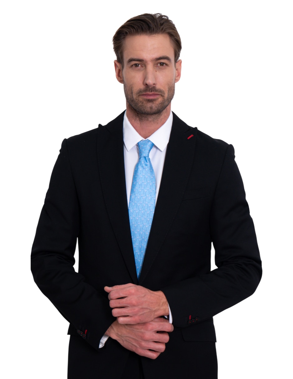 Corbata regular de seda estampada para hombre 3