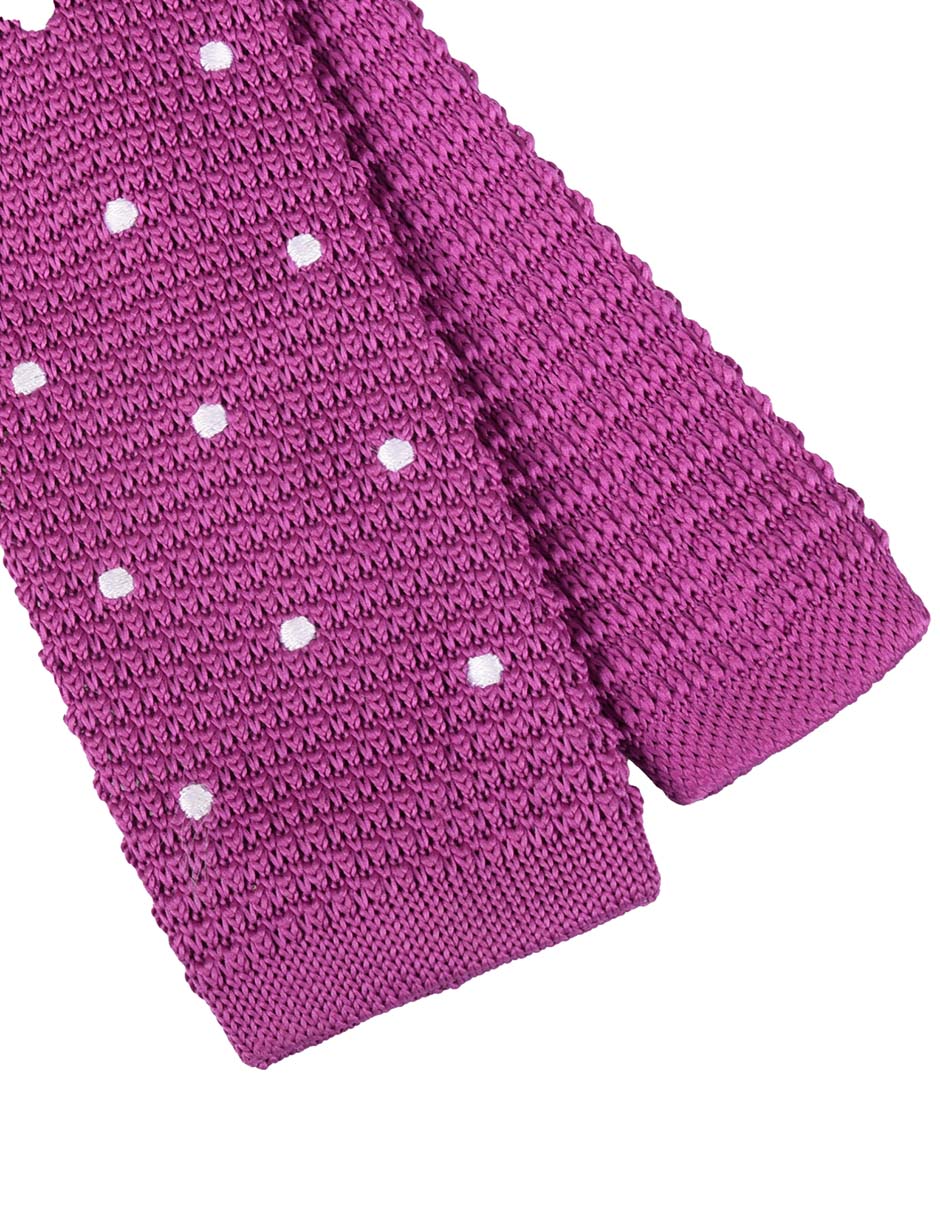 Corbata regular estampado lunares para hombre 3