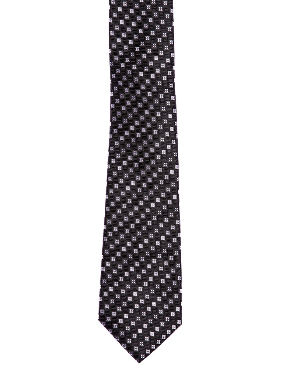 Corbata regular estampado a cuadros para hombre 2