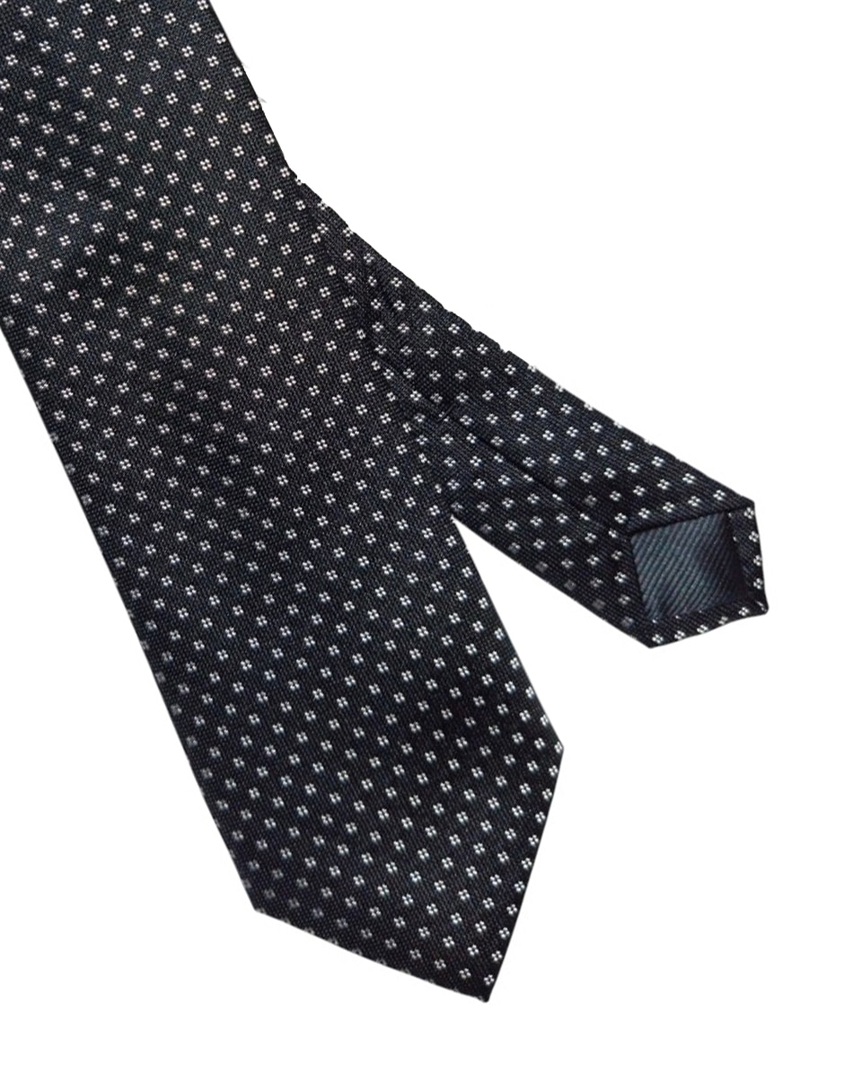 Corbata regular de seda estampado Geométrico para hombre 2
