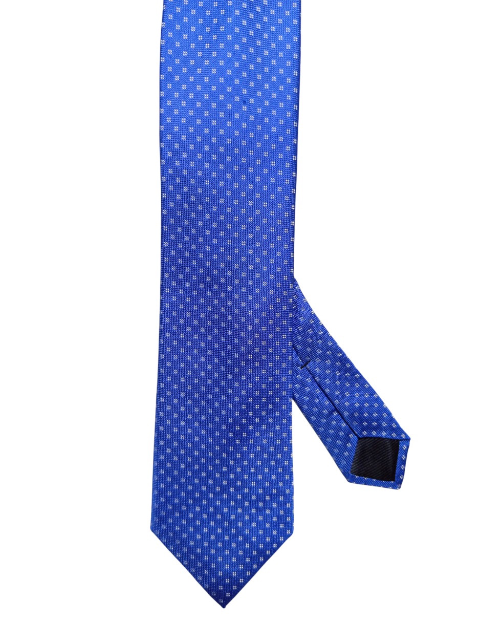 Corbata regular de seda estampado Geométrico para hombre