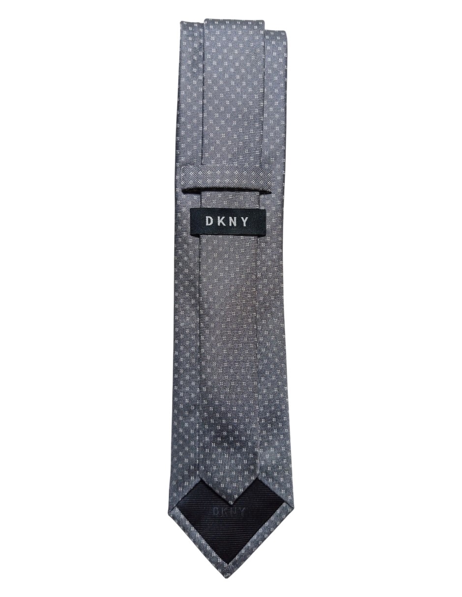 CORBATA DKNY C GEOMÉTRICO REGULA, GRIS