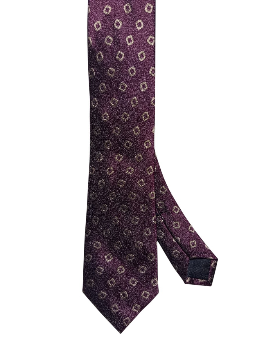 Corbata regular de seda para hombre