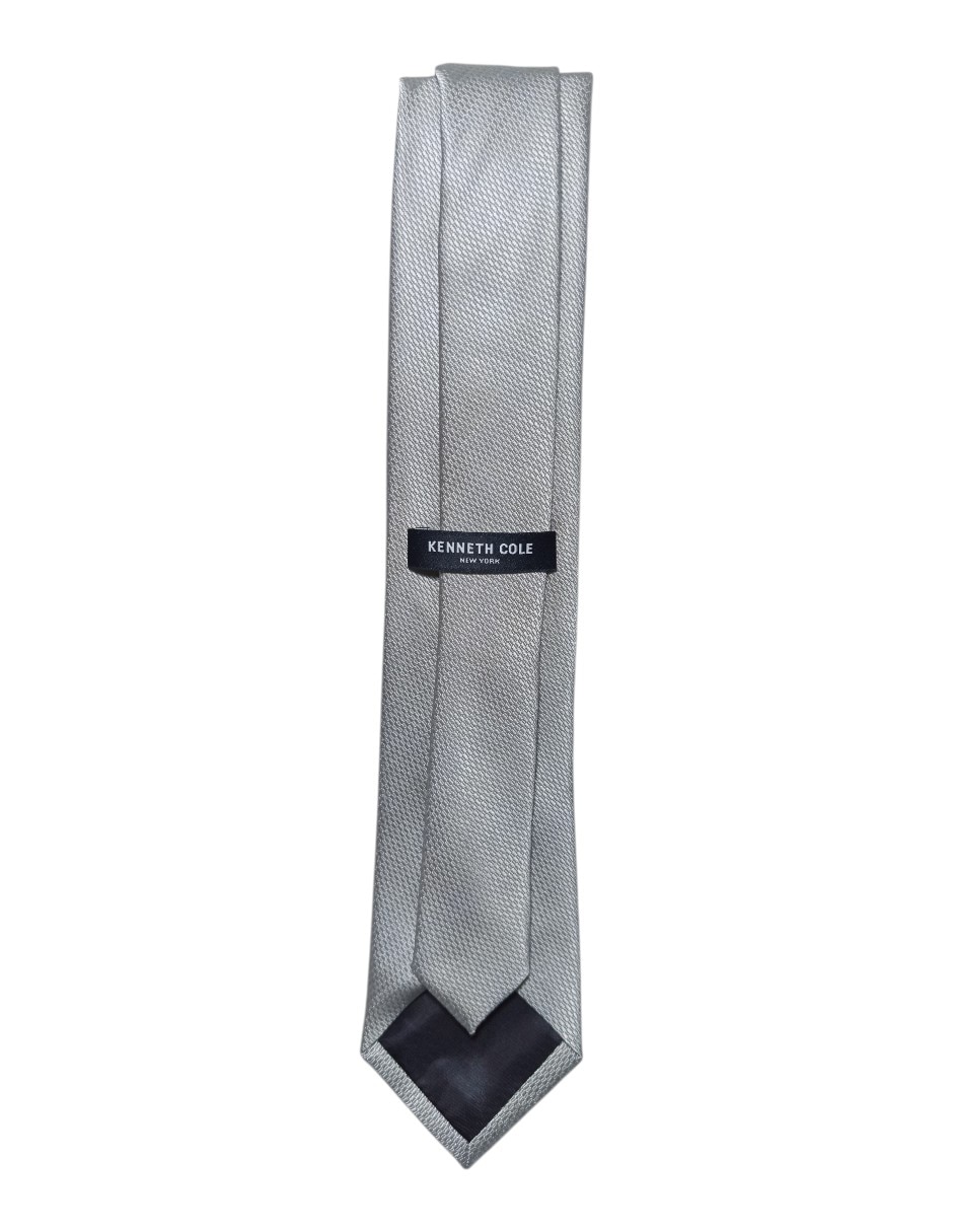 CORBATA KC NY GRÁFICO REGULA, PLATEADO