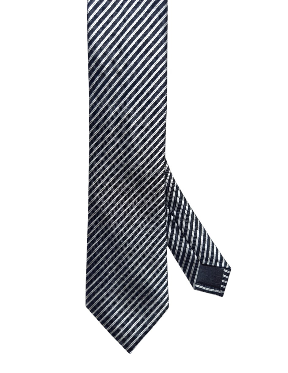 Corbata regular de seda estampado a rayas para hombre Corbata regular de seda estampado a rayas para hombre