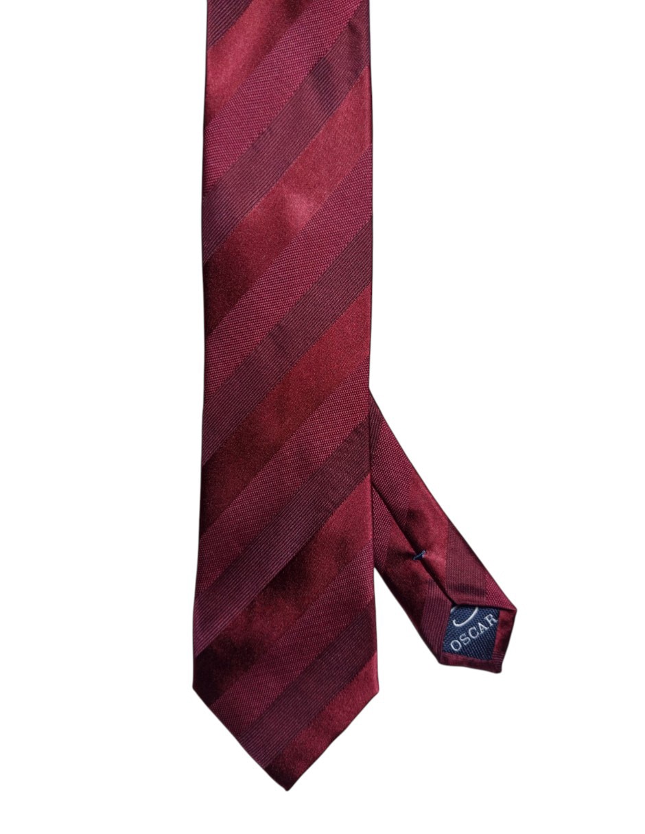 Corbata regular de seda estampada a rayas para hombre Corbata regular de seda estampada a rayas para hombre