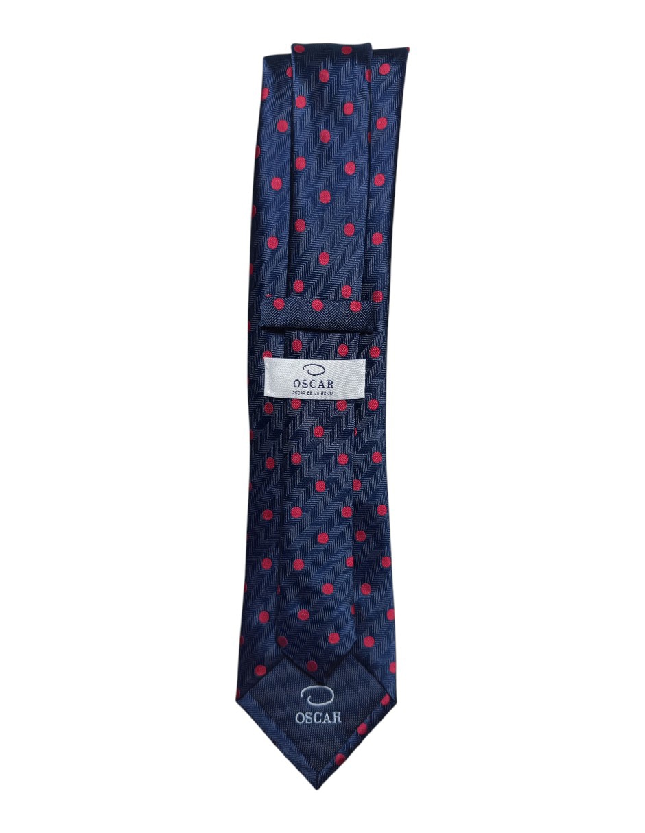 Corbata regular de seda Estampado Lunares para hombre 3