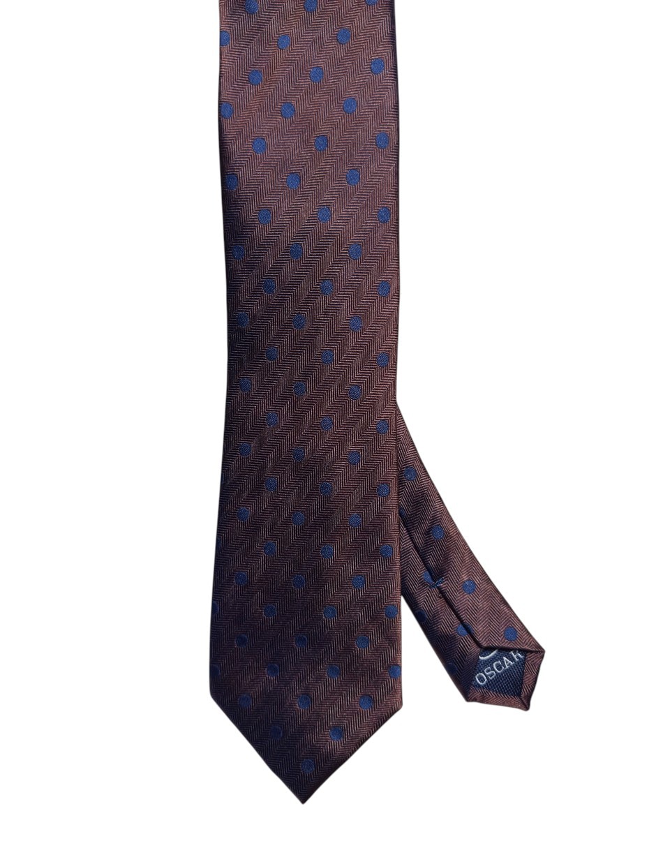 Corbata regular de seda Estampado Lunares para hombre Corbata regular de seda Estampado Lunares para hombre