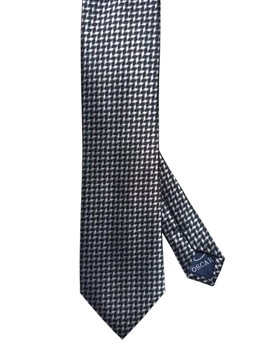 Corbata regular de seda estampado geométrico para hombre Corbata regular de seda estampado geométrico para hombre