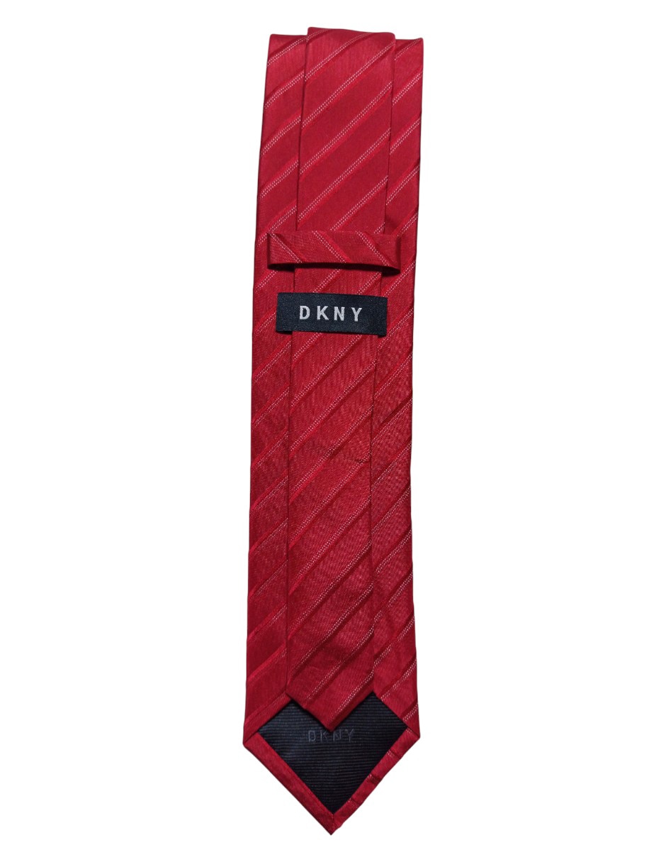 CORBATA DKNY C A RAYAS REGULAR S, ROJO
