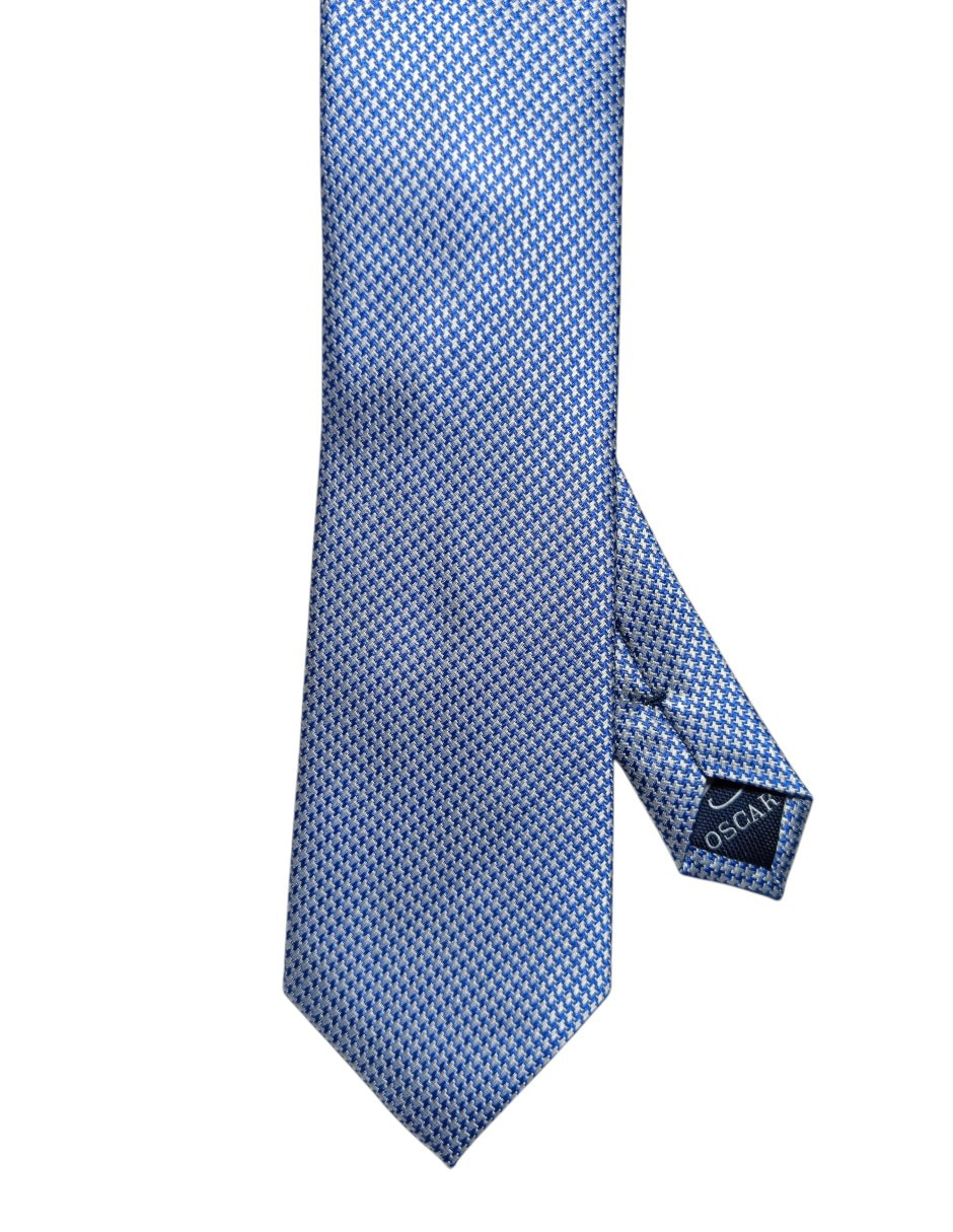 Corbata regular de seda Estampado Pata De Gallo para hombre